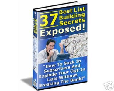 37 Best List Building Secrets Exposed - Resell Rights